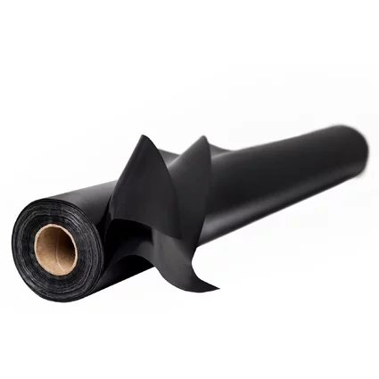 LDPE construction foil - 100 mic - black