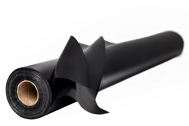 LDPE construction foil - 200 mic - black